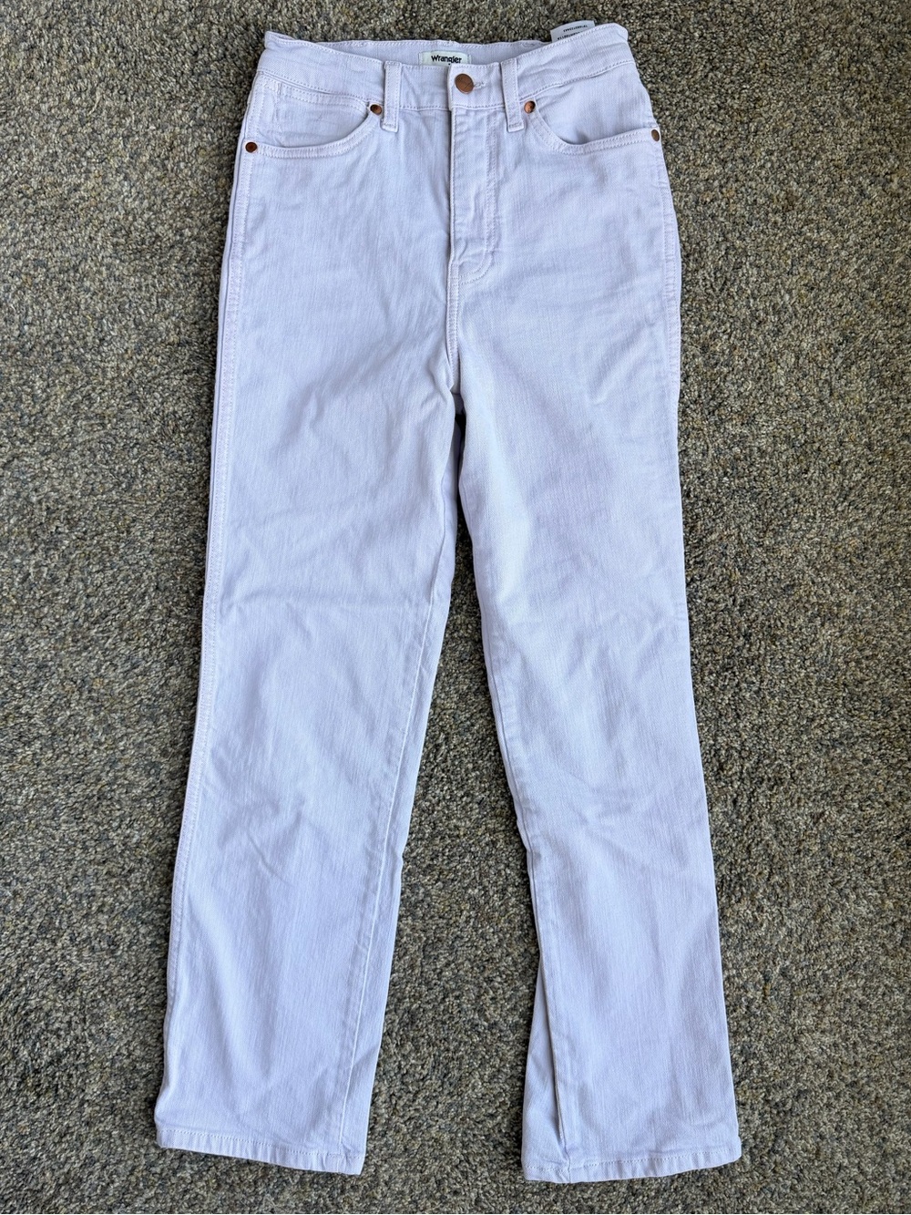 Lilac / Lavender Wrangler 603 Jeans - Wild West High Rise Straight size 26